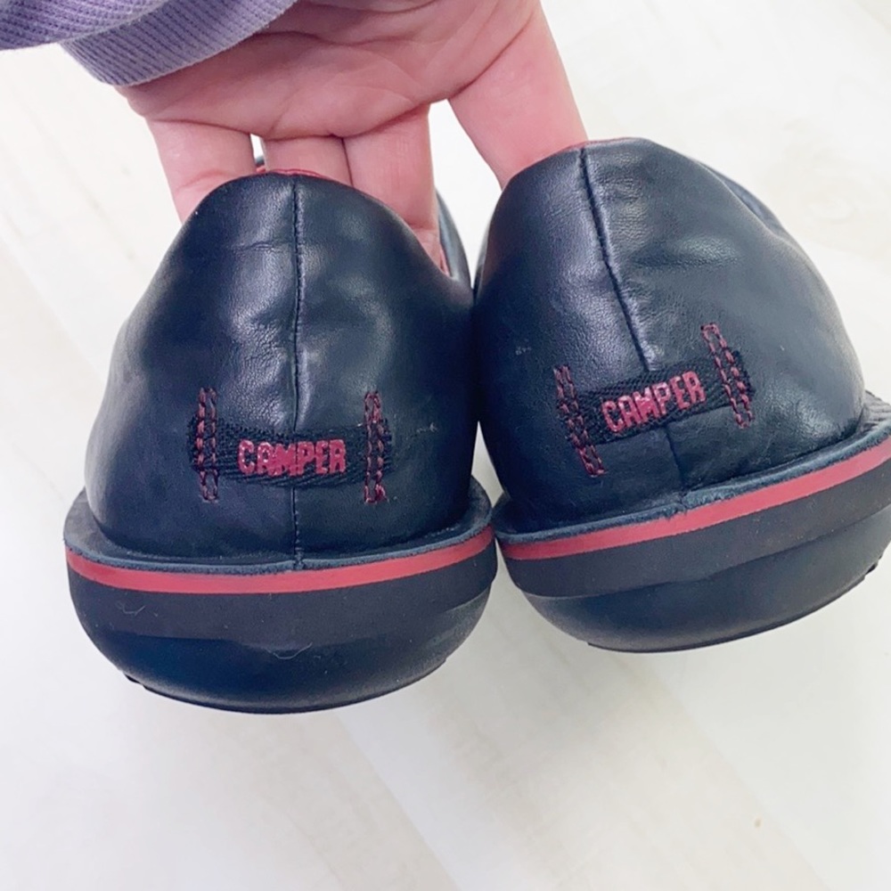 Sold Camper Beetle 18648 Mens Black Red Leather - Picture 5 of 14
